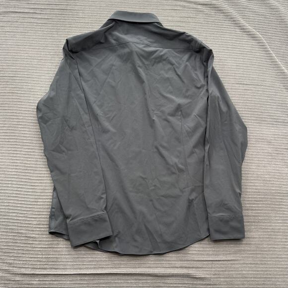 Mizzen+Main Leeward Shirt Mens XL Trim Fit Black Stretch Button Down Performance - Picture 2 of 9